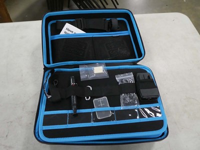 Lot 2114 - Case containing 2 GoPro cameras with various...