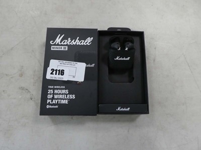Lot 2116 - Boxed pair of Marshall Minor 3 wireless...