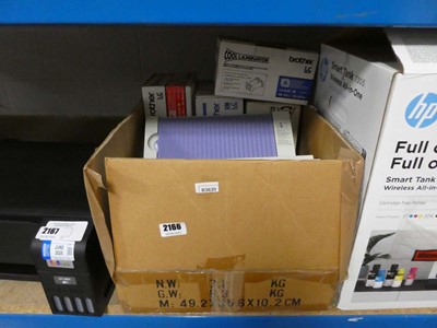 Lot 2166 - Brother LX200 laminator together with boxes of...