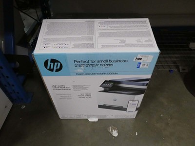 Lot 2169 - Boxed HP colour Laserjet Pro MFP 3302FDW printer