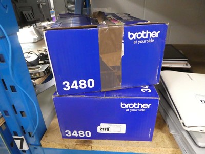 Lot 2170 - 2 boxed Brother printer cartridges model TN3480
