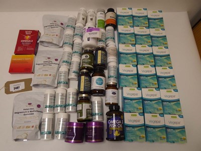 Lot 2407 - Selection of magnesium, cod liver oil & iron...