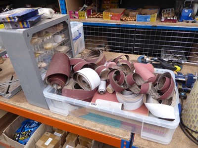 Lot 4482 - Qty of various sandpaper and polishing discs...