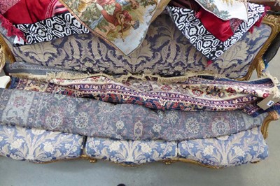 Lot 5148 - Large multi-coloured floral woollen carpet