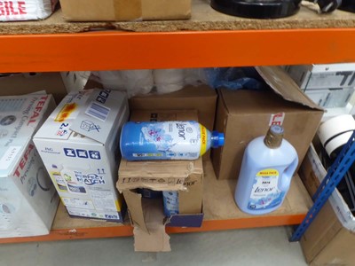 Lot 3074 - Lenor cleaning detergent, loo roll, glass...