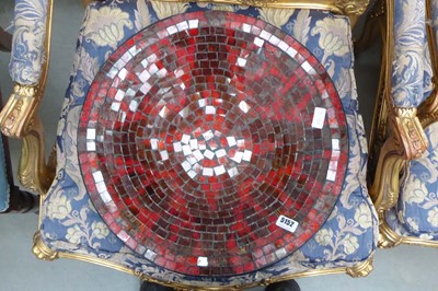 Lot 5152 - Glass mosaic style fruit bowl