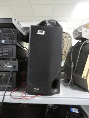Lot 2226 - Pair of Akai speakers model SWMX115