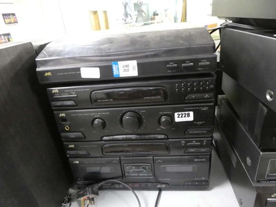 Lot 2228 - JVC music system consisting of a JVC LE58...