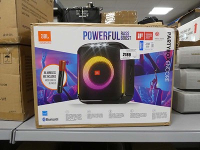 Lot 2189 - Boxed JBL Harmon Party Box Encore bluetooth...