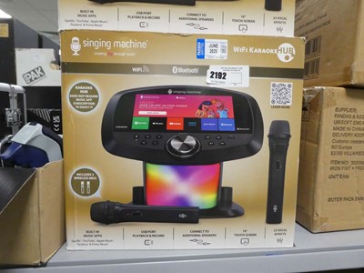 Lot 2192 - Boxed wifi karaoke hub singing machine
