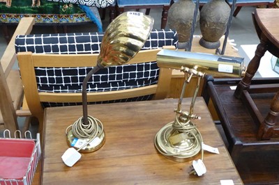 Lot 5168 - Shell shaped adjustable table lamp with a...