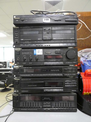 Lot 2199 - Technics music system inc. Technics turntable...