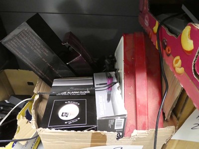 Lot 2202 - 2 boxes and bag containing various electrical...