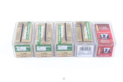 Lot 2405 - (S1) 250 x .17 (Hmr) rifle cartridges by...