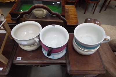 Lot 5180 - Six chamber pots