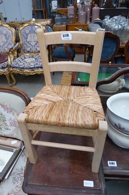 Lot 5178 - A child's beech chair