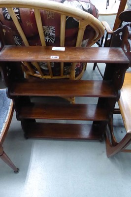 Lot 5186 - A 4-tier Victorian hanging shelf