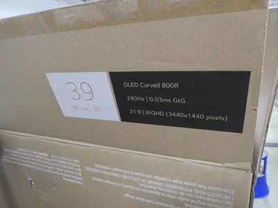 Lot 2274 - Boxed LG Ultra Gear OLED 39GS95QE39 monitor