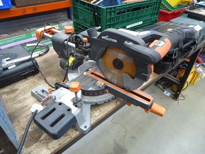 Lot 4580 - Evolution 240v sliding compound mitre saw