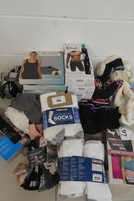 Lot 1410 - Mixed lot of mens and womens underwear, socks,...