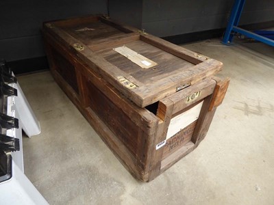 Lot 4559 - Vintage wooden packaging crate