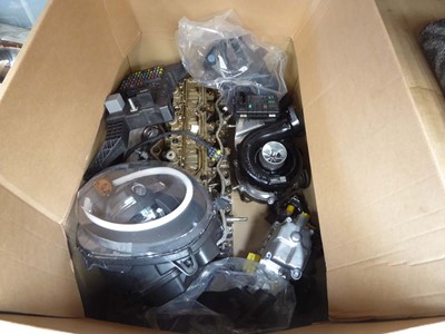 Lot 4563 - Box containing a qty of car parts to include...