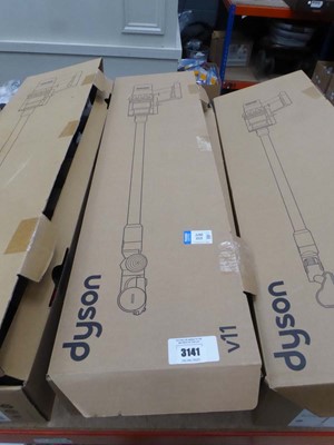 Lot 3141 - Handheld Dyson V11, with pole head, various...