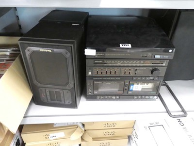 Lot 2257 - Technics music system consisting of a...