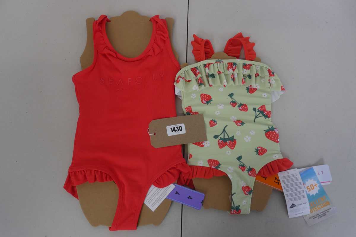 Lot 1430 - Approx. 22 girls swimsuits by Sea Folly