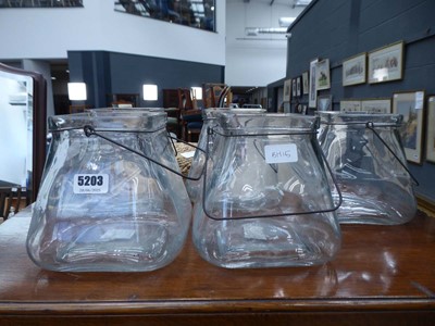 Lot 5203 - 5 glass vases