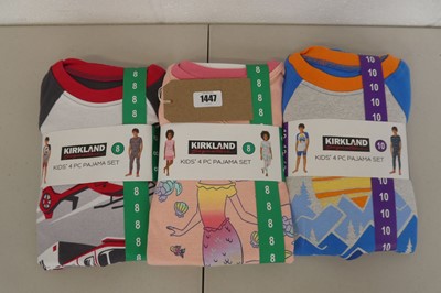 Lot 1447 - Approx. 20 kids Kirkland pyjama sets