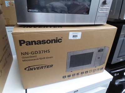 Lot 3221 - Boxed Panasonic inverter microwave
