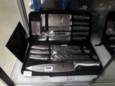 Lot 3246 - Samurai Japan triple harden steel knife set