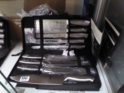 Lot 3247 - Samurai Japan triple harden steel knife set