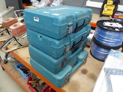 Lot 4625 - 4 assorted Makita cordless drills with...