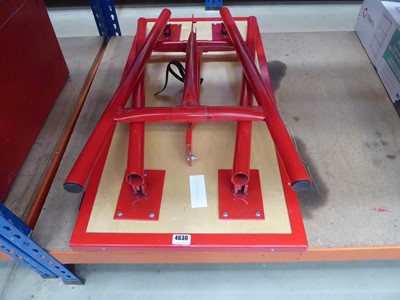Lot 4630 - Workshop metal framed folding table