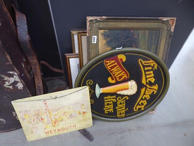 Lot 5250 - Qty of signage to include fine beer, a qty of...