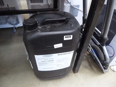 Lot 4635 - Large container of shed/fence protector paint