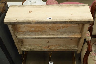 Lot 5173 - Rustic pine 3 tier stand
