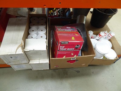 Lot 4649 - Assorted items inc. paper receipt rolls,...