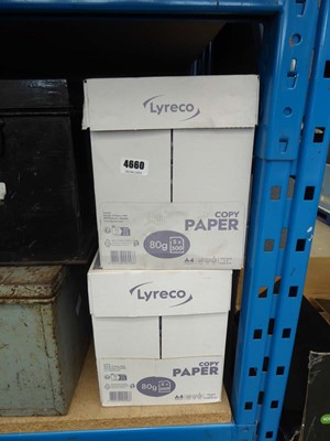 Lot 4660 - 4 boxes of Lyreco copy paper