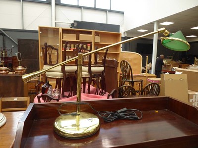 Lot 5260 - Adjustable brass table lamp