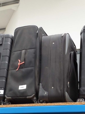Lot 3254 - 2 fabric suitcases