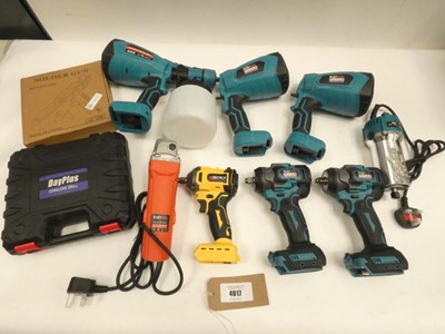 Lot 4665 - Quantity of power tools including sprayers,...