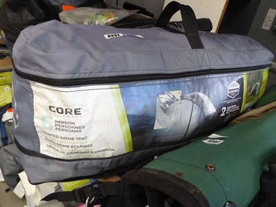 Lot 4237 - Core Equipment 6 person lighted dome tent