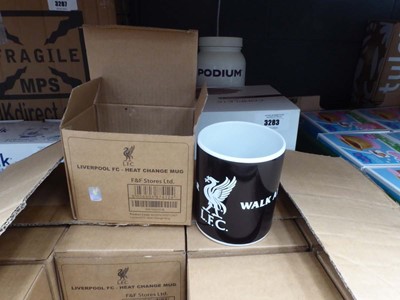Lot 3282 - Box of approx 36 Liverpool FC heat changing mugs