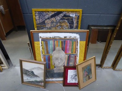 Lot 5297 - Qty of prints and paintings to include still...