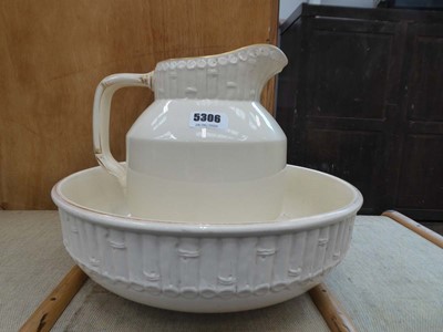 Lot 5306 - Washstand, jug and bowl