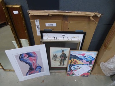 Lot 5300 - Qty of loose prints plus picture of Cavalry...