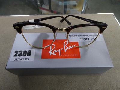 Lot 2306 - Boxed pair of Ray ban glasses (frames only)